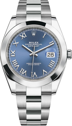 Rolex Datejust 41mm Stainless Steel 126300 Blue Index Oyster - alternate view 2