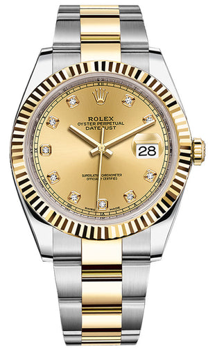 Rolex Datejust 41mm Steel and Yellow Gold 126333 - front view
