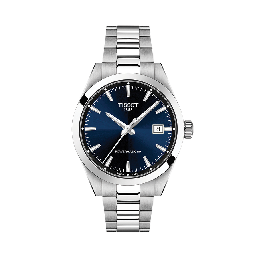 Tissot Gentleman 38mm - Blue on Bracelet T1658071104100 - front view