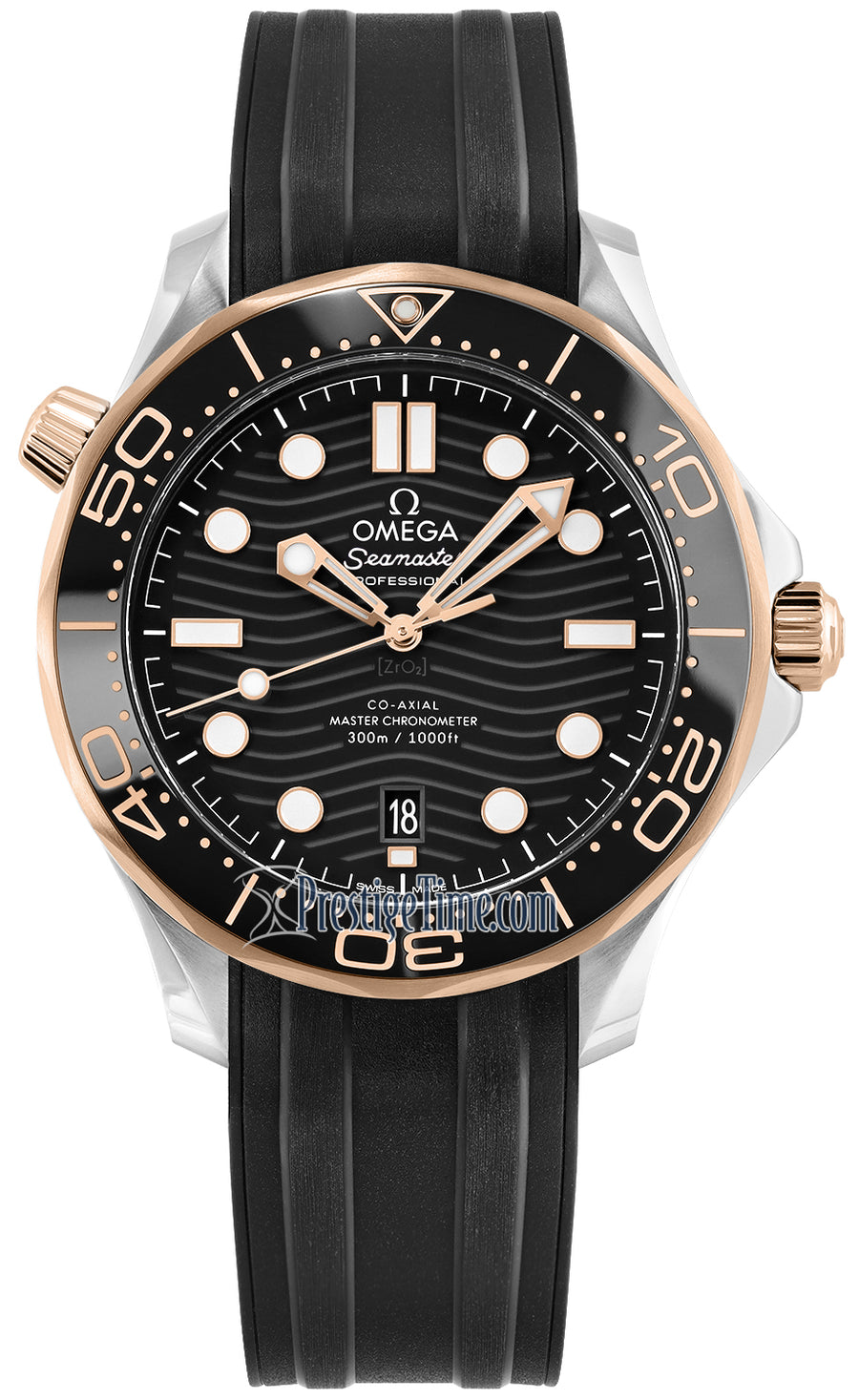 Omega Seamaster Diver 300m Co-Axial Master Chronometer 42mm 210.22.42.20.01.002 - front view