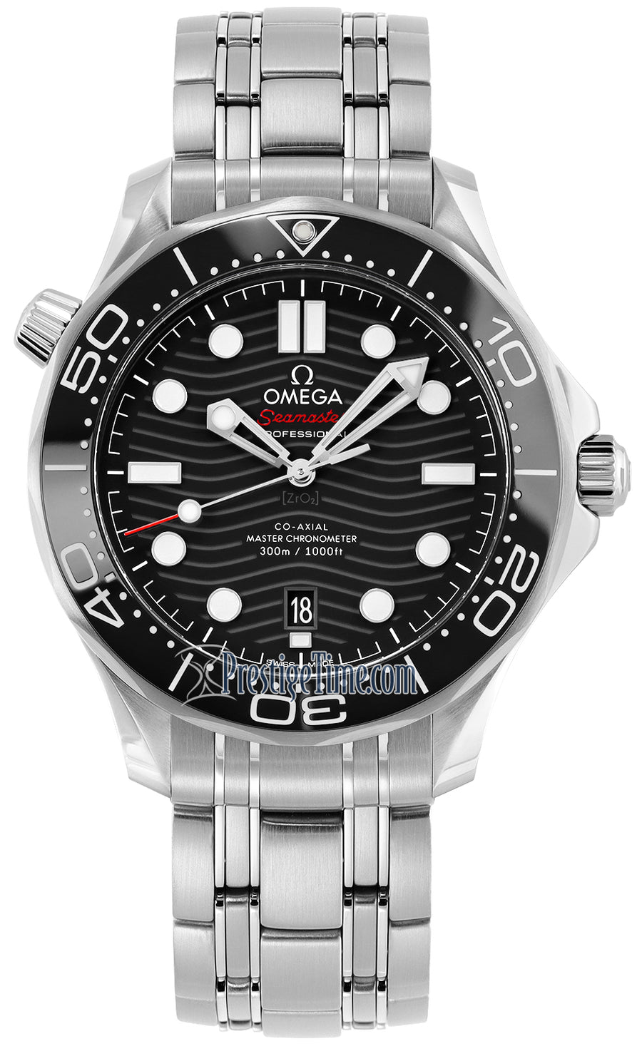 Omega Seamaster Diver 300m Co-Axial Master Chronometer 42mm 210.30.42.20.01.001 - front view