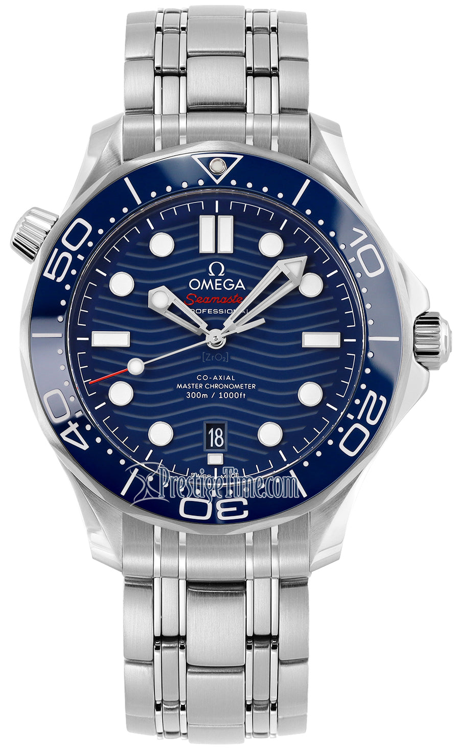 Omega Seamaster Diver 300m Co-Axial Master Chronometer 42mm 210.30.42.20.03.001 - front view