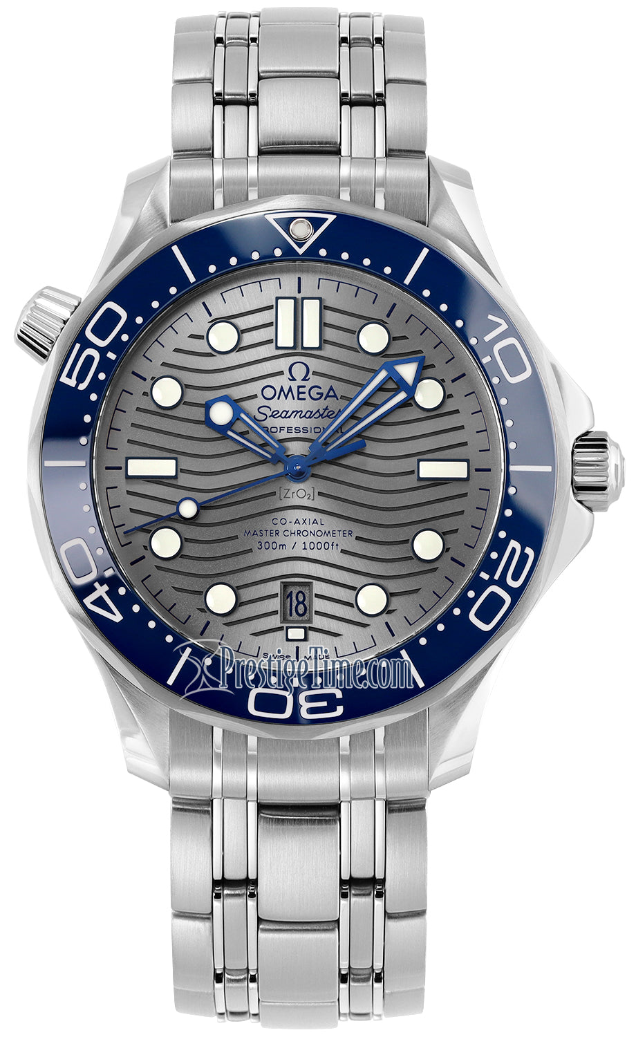 Omega Seamaster Diver 300m Co-Axial Master Chronometer 42mm 210.30.42.20.06.001 - front view