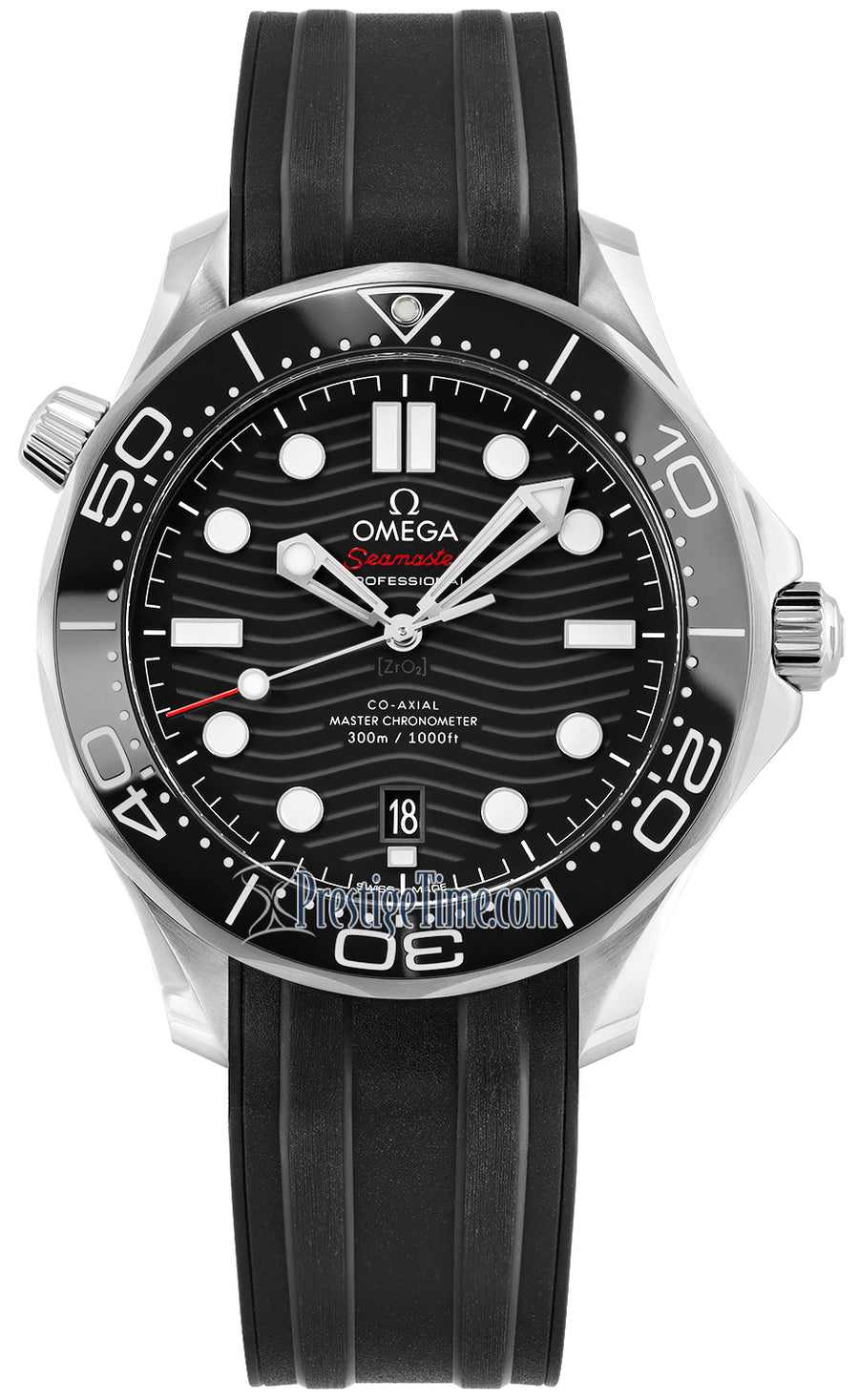 Omega Seamaster Diver 300m Co-Axial Master Chronometer 42mm 210.32.42.20.01.001 - front view