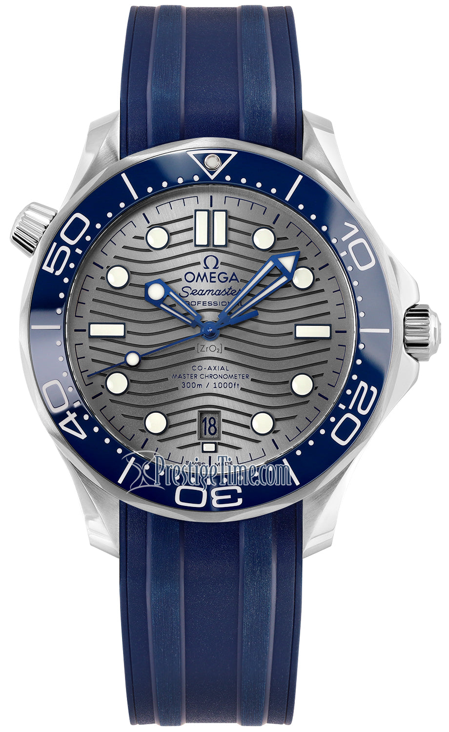 Omega Seamaster Diver 300m Co-Axial Master Chronometer 42mm 210.32.42.20.06.001 - front view
