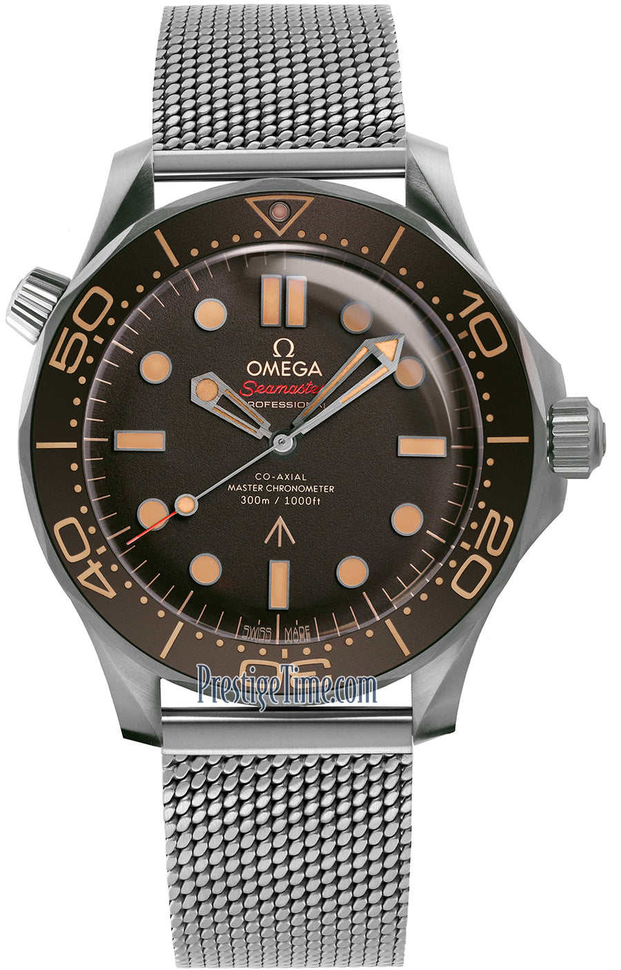 Omega Seamaster Diver 300m Co-Axial Master Chronometer 42mm 210.90.42.20.01.001 - front view