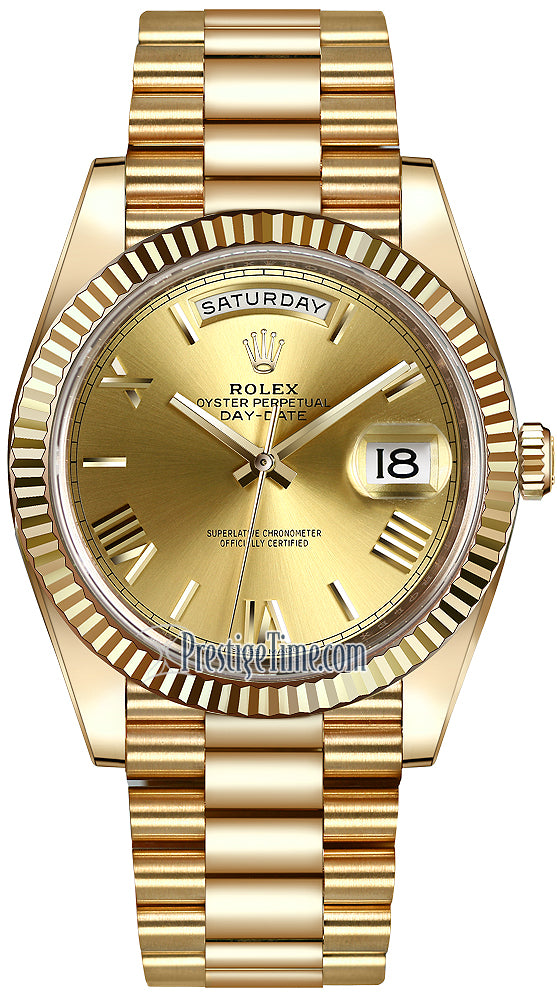 Rolex Day-Date 40mm Yellow Gold 228238 - front view
