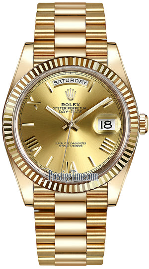 Rolex Day-Date 40mm Yellow Gold 228238 - front view