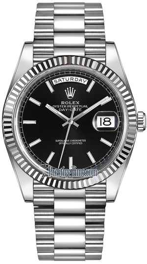 Rolex Day-Date 40mm White Gold 228239 - front view
