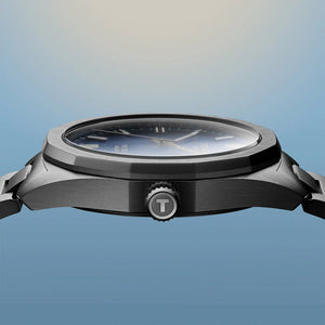 Tissot PRC 100 Solar Quartz 39mm - Blue on Bracelet T1514221104100 - caseback