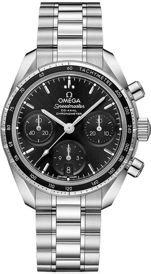Omega Speedmaster Co-Axial Chronograph 38mm 324.30.38.50.01.001 - three-quarter view