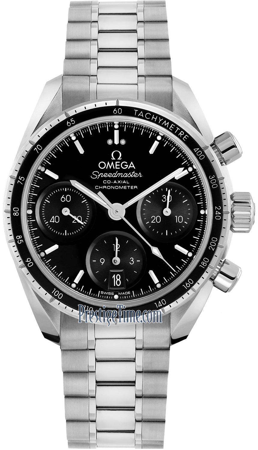 Omega Speedmaster Co-Axial Chronograph 38mm 324.30.38.50.01.001 - front view