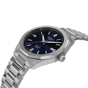 Tissot PRC 100 Solar Quartz 39mm - Blue on Bracelet T1514221104100 - case profile