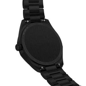 Tissot PRC 100 Solar Quartz 39mm - Black on Bracelet T1514223305100 - dial detail