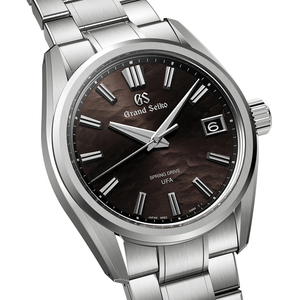 Grand Seiko E9 "Lake Suwa at Night" Spring Drive UFA Titanium 40mm - Black on Bracelet SLGB007 - caseback