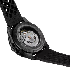 Tissot Seastar 1000 Powermatic 80 Black PVD 40mm - Blue on Rubber Strap T1208073704100 - bracelet and clasp