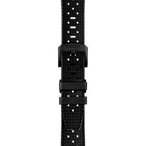 Tissot Seastar 1000 Powermatic 80 Black PVD 40mm - Blue on Rubber Strap T1208073704100 - wrist view