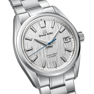 Grand Seiko E9 "White Birch" Hi-Beat Ever-Brilliant Steel 40mm - White on Bracelet SLGH031 - bracelet and clasp