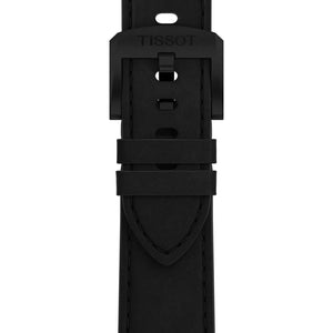 Tissot PRC 100 Solar Quartz 39mm - Black on Leather Strap T1514223605100 - wrist view