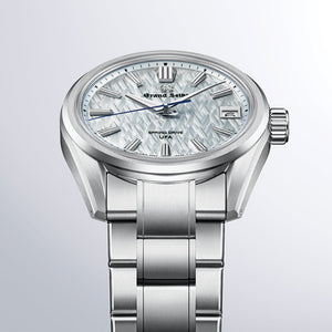 Grand Seiko Evolution 9 Spring Drive UFA HI-Ti 37mm - Blue on Bracelet SLGB003 - wrist view