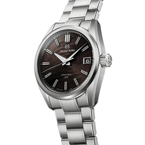 Grand Seiko E9 "Lake Suwa at Night" Spring Drive UFA Titanium 40mm - Black on Bracelet SLGB007 - case profile