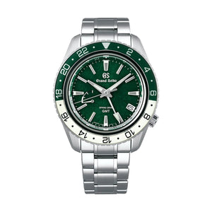 Grand Seiko "Hotaka" Sport Spring Drive 44mm - Green on Bracelet SBGE295 - front view