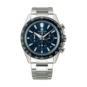 Grand Seiko Evolution 9 Tentagraph Hi-Beat 36000 43.2mm - Blue on Bracelet SLGC001 - front view