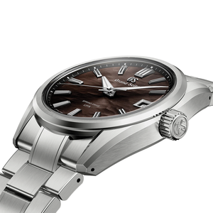 Grand Seiko E9 "Lake Suwa at Night" Spring Drive UFA Titanium 40mm - Black on Bracelet SLGB007 - wrist view