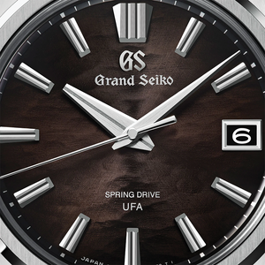 Grand Seiko E9 "Lake Suwa at Night" Spring Drive UFA Titanium 40mm - Black on Bracelet SLGB007 - bracelet and clasp