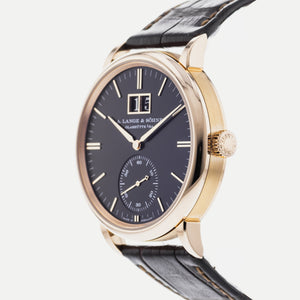 A. Lange & Söhne A. Lange & Sohne Saxonia Outsize Date 381.031 - three-quarter view
