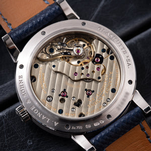 A. Lange & Söhne Richard Lange 'Boutique Edition' watchmaking - wrist view