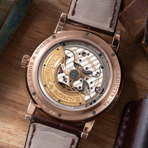 A. Lange & Söhne A.Lange & Söhne Lange 1 Perpetual Calendar watchmaking - wrist view