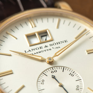 A. Lange & Söhne A.Lange & Söhne Langematik watchmaking - dial detail