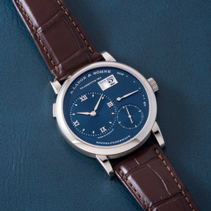 A. Lange & Söhne Lange 1 'Prussian Blue' 191.028 - front view