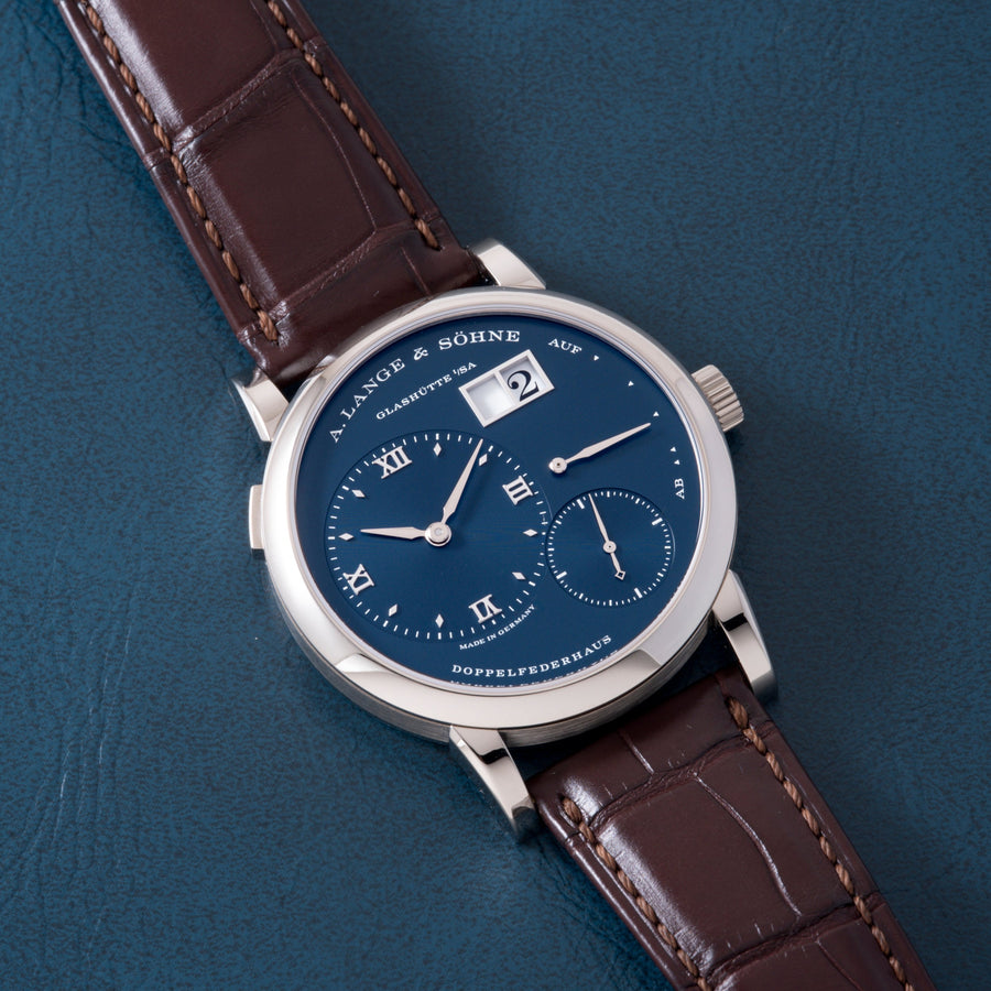 A. Lange & Söhne Lange 1 'Prussian Blue' 191.028 - front view