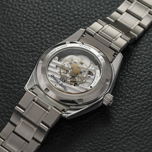 Grand Seiko "Winter Taisetsu" Heritage Spring Drive 40mm - Grey on Bracelet SBGA415 - dial detail