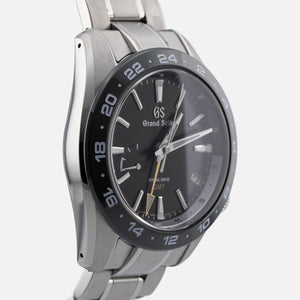 Grand Seiko Spring Drive GMT Ceramic Bezel in Green SBGE257 - caseback