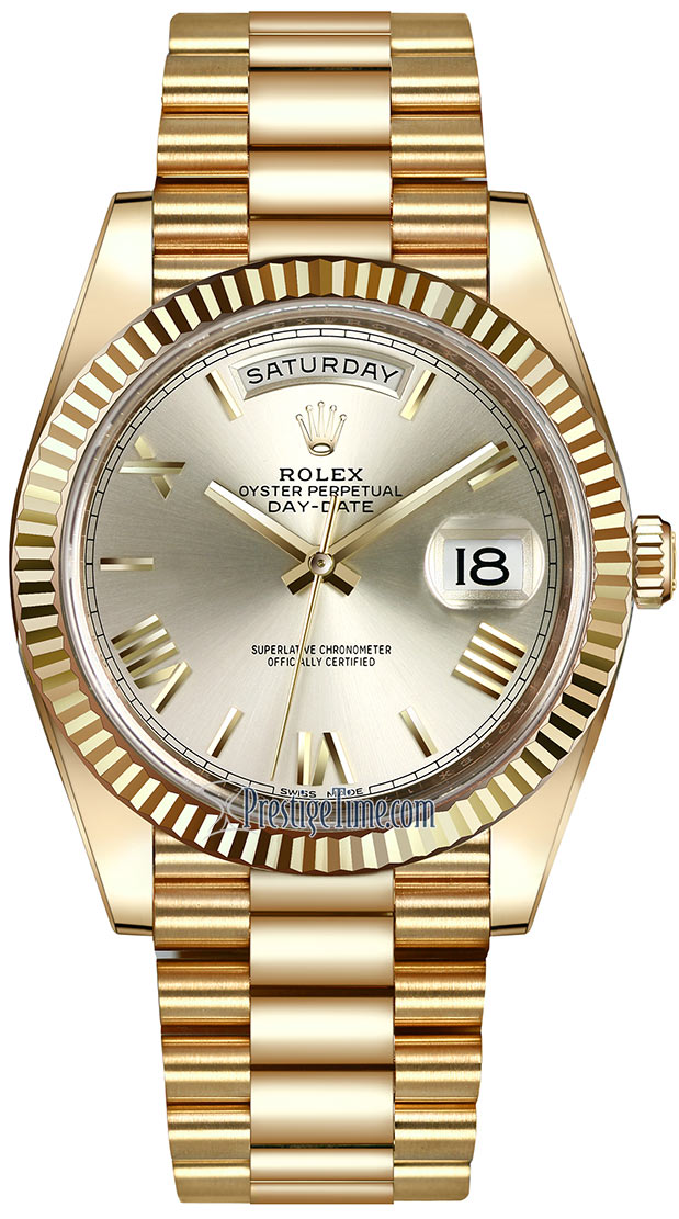 Rolex Day-Date 40mm Yellow Gold 228238 - front view