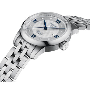 Tissot Le Locle Automatique Lady 20th Anniversary 29mm - Silver on Bracelet T0062071103601 - three-quarter view