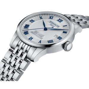 Tissot Le Locle Automatique Gent 20th Anniversary 39.3mm - Silver on Bracelet T0064071103303 - three-quarter view