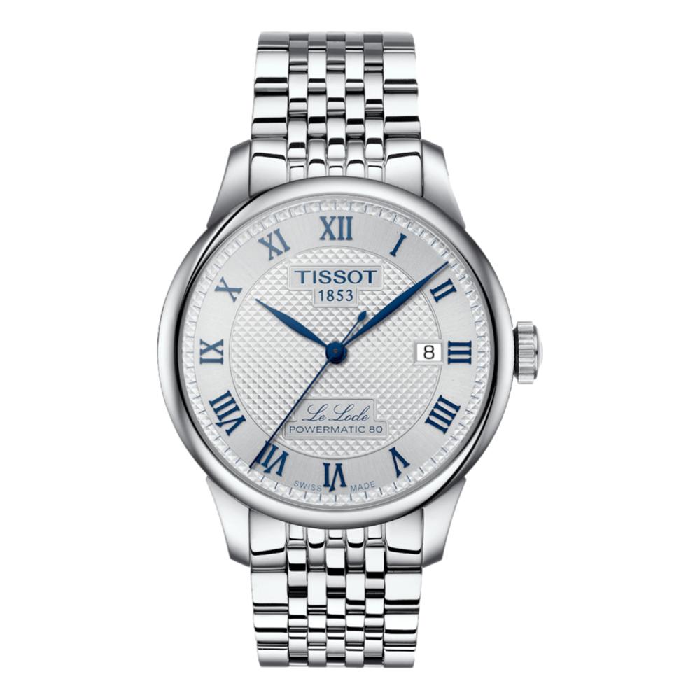 Tissot Le Locle Automatique Gent 20th Anniversary 39.3mm - Silver on Bracelet T0064071103303 - front view