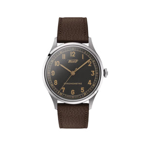 Tissot Heritage 1938 COSC Anthracite 39mm - Anthracite on Leather Strap T1424641606200 - front view