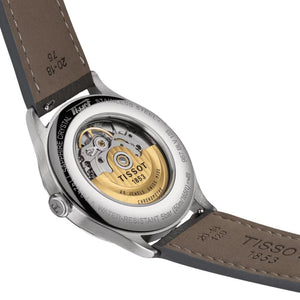 Tissot Heritage 1938 COSC Anthracite 39mm - Anthracite on Leather Strap T1424641606200 - caseback