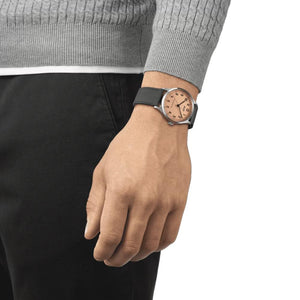 Tissot Heritage 1938 COSC 39mm - Salmon on Leather Strap T1424641633200 - case profile