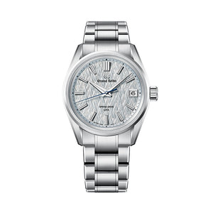 Grand Seiko Evolution 9 Spring Drive UFA HI-Ti 37mm - Blue on Bracelet SLGB003 - front view