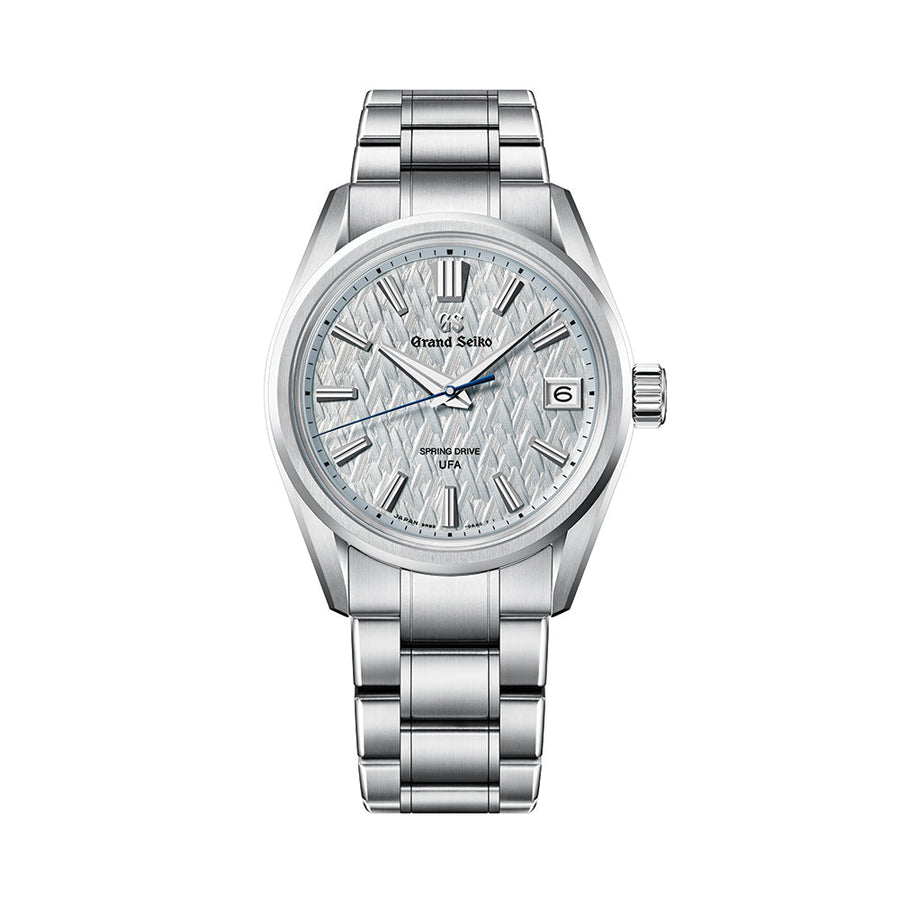 Grand Seiko Evolution 9 Spring Drive UFA HI-Ti 37mm - Blue on Bracelet SLGB003 - front view