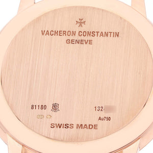 Vacheron Constantin Patrimony 81180 watch - caseback