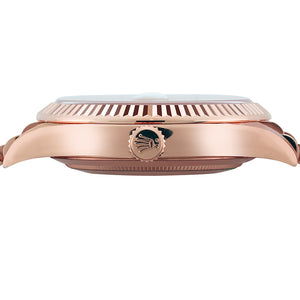 Rolex Day-Date 40mm Everose Gold 228235 - three-quarter view