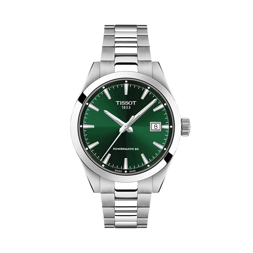 Tissot Gentleman 38mm - Green on Bracelet T1658071109100 - front view
