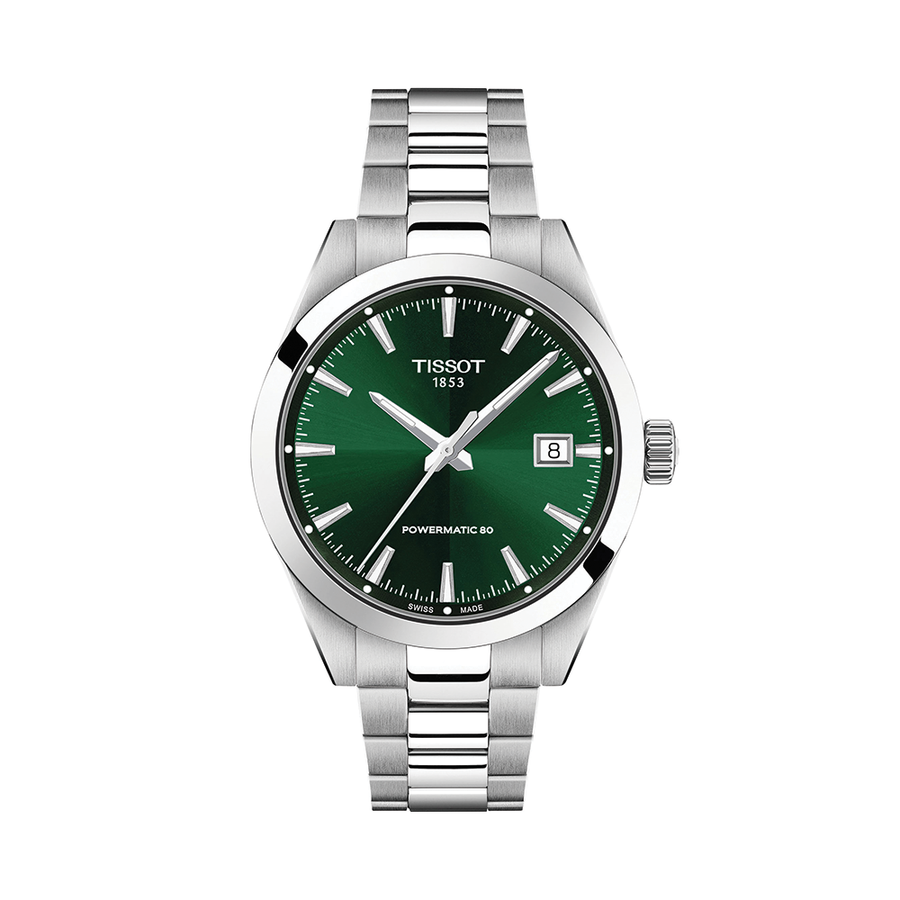 Tissot Gentleman 38mm - Green on Bracelet T1658071109100 - front view